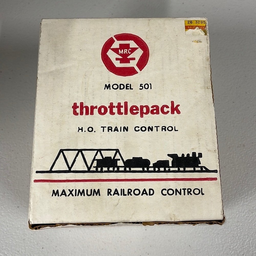 Vintage train throttle 501 train control